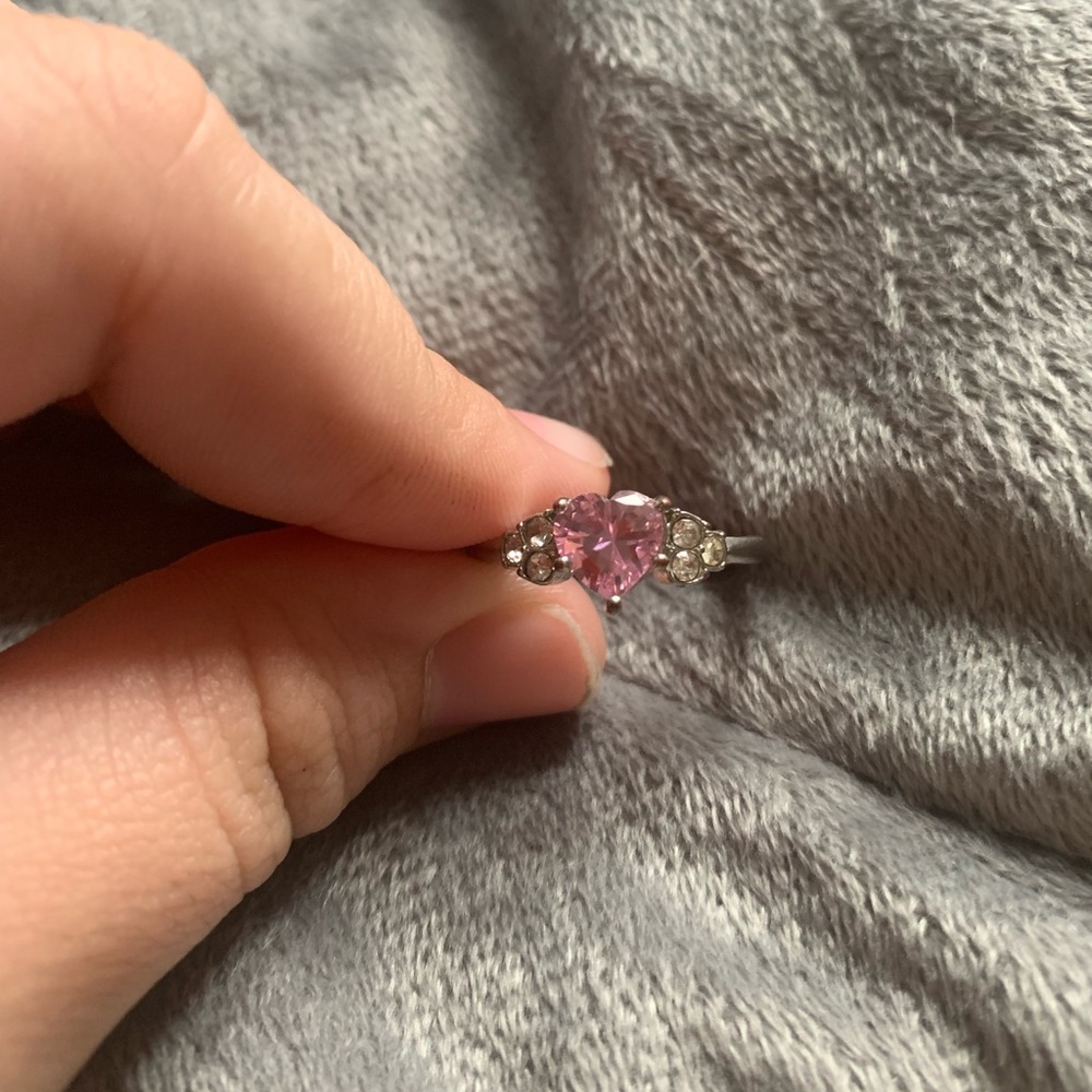 Silver costume ring, size 9